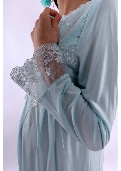 Turkuaz Hamile Lohusa Gecelik BYL224042 indirimleri