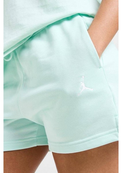 Jordan Women's Jumpman Brooklyn Fleece Ft Short 24 Kadın Pamuklu Şort Su Yeşili modelleri