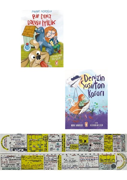 Murat Moroğlu 2 Kitap 1. Sınıflar Için / Bir Deniz Dolusu Iyilik + Denizin Şaşırtan Kararı + Cetvel