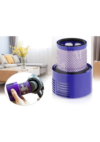 DYSON V10 Absolute ile Uyumlu Filtre ve Mobilya Fırçası Seti
