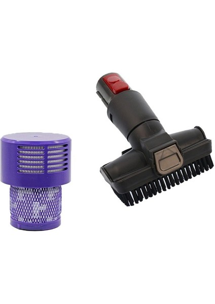 DYSON V10 Total Clean ile Uyumlu Filtre ve Mobilya Fırçası Seti
