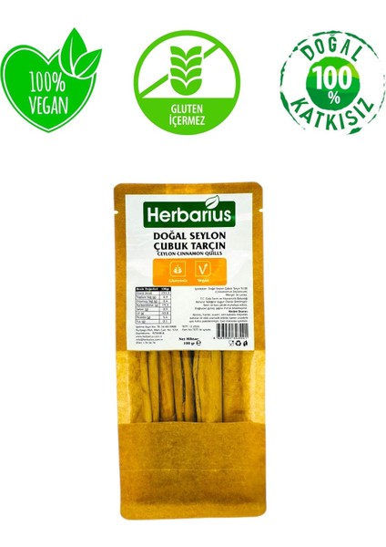 Seylon (Seylan) Çubuk Tarçın 100 gr