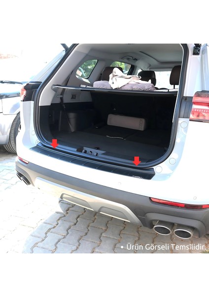 Vw Transporter T5 Arka Tampon Eşiği - Mat Siyah| 2003-2014
