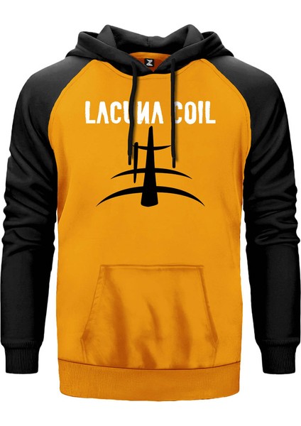Lacuna Coil Sarı Renk Reglan Kol Kapşonlu Sweatshirt