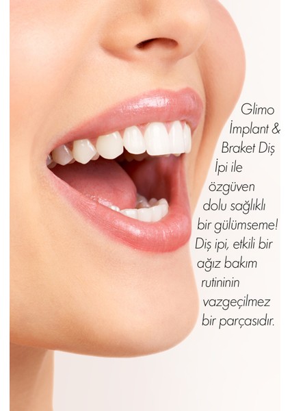 İmplant & Braket Diş Ipi | Ortodontik Ve Implant Temizliği Için Özel Uçlu Diş Ipi | Hassas Temizlik