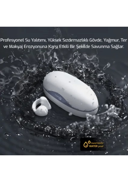 Vox Q4 Ear Clip Lacivert Kulak İçi Bluetooth Küpe Kulaklık