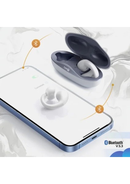 Vox Q4 Ear Clip Lacivert Kulak İçi Bluetooth Küpe Kulaklık