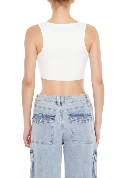 Askılı Crop Bluz