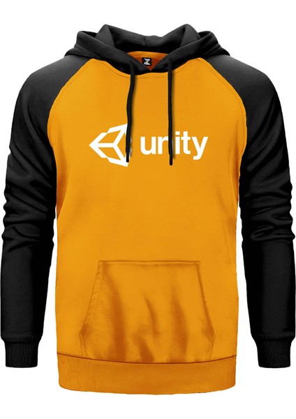 Unity Sarı Renk Reglan Kol Kapşonlu Sweatshirt