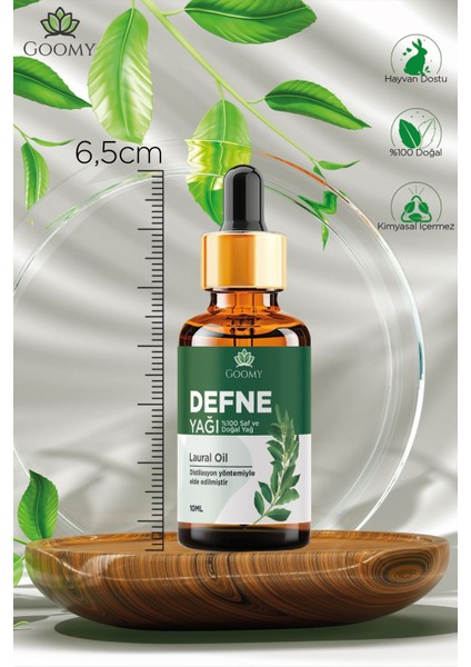 Defne Yaprağı Yağı Distilasyon %100 Doğal Bitkisel Uçucu Yağ Laurel Leaf Oil 10ML