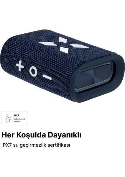 Kablosuz Bluetooth Stereo Hoparlör RGB Işıklı 5W TWS IPX7 Su Geçirmez Ses Bombası X6703