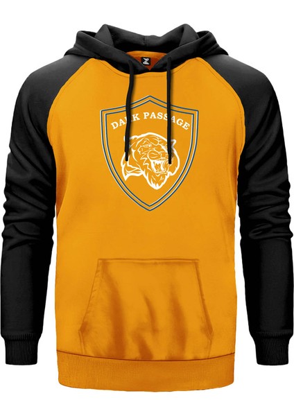 Dark Passage Shield Sarı Renk Reglan Kol Kapşonlu Sweatshirt