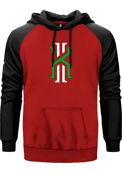 Kyrie Kırmızı Renk Reglan Kol Kapşonlu Sweatshirt