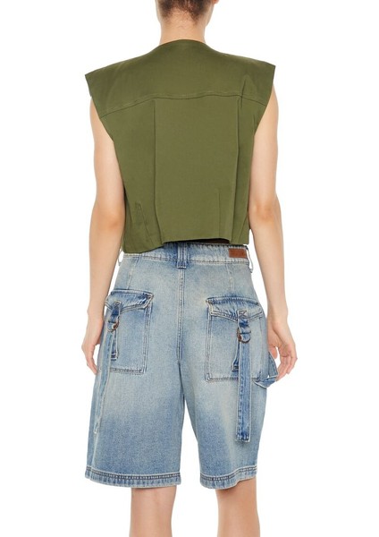 Saten Crop Yelek