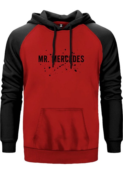 Mr.mercedes Blood Kırmızı Renk Reglan Kol Kapşonlu Sweatshirt