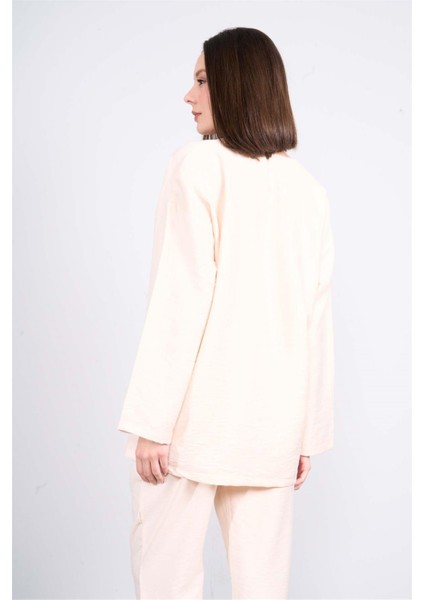 Çetinkaya Fithit 5182 Kadın Bağcıklı Rossi Kimono Ceket Bej fırsatları