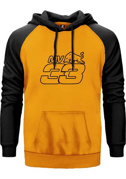 Redbull Max V Sarı Renk Reglan Kol Kapşonlu Sweatshirt