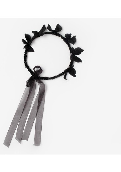 Siyah Kelebekli Kız Çocuk Helen Taç fırsatları