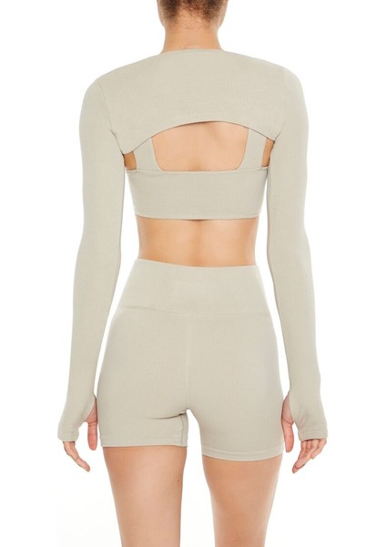 Dikişsiz Bolero Crop Top