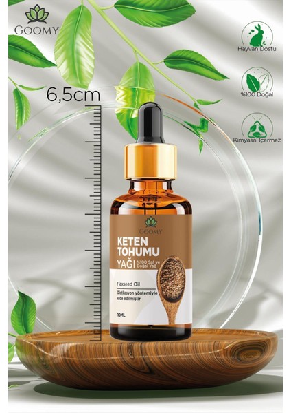 Keten Tohumu Yağı Soğuk Sıkım Doğal Bitkisel Sabit Yağ Flaxseed Oil 10ml modelleri