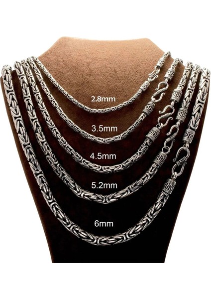 2mm Italyan Kancalı Kral Model 925 Ayar Gümüş Erkek Kolye Zincir 240079804