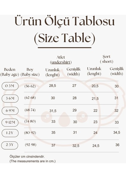 Kahverengi Çizgili Atlet Şort Takım