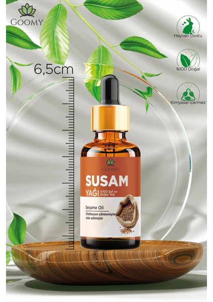 Susam Yağı Soğuk Sıkım Doğal Bitkisel Sabit Yağ Sesame Oil 10ml
