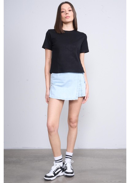 Ikoll 1004632 Siyah Kadın Suprem Basic T-Shirt fiyatları