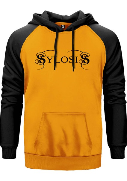 Sylosis Logo Sarı Renk Reglan Kol Kapşonlu Sweatshirt
