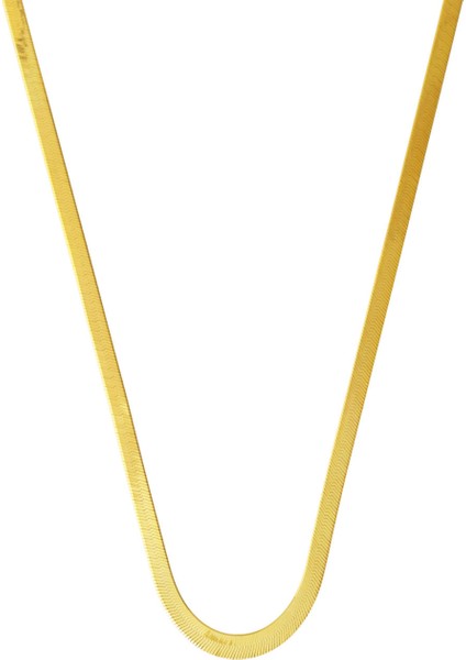 14 Ayar Ezme Zincir Altın Kolye 45 Cm.