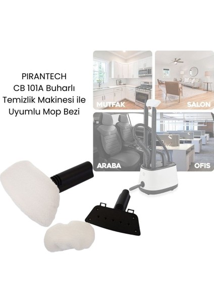 Pırantech Cb 101A Buhar Makinesi ile Uyumlu Mop Bezi 2'li