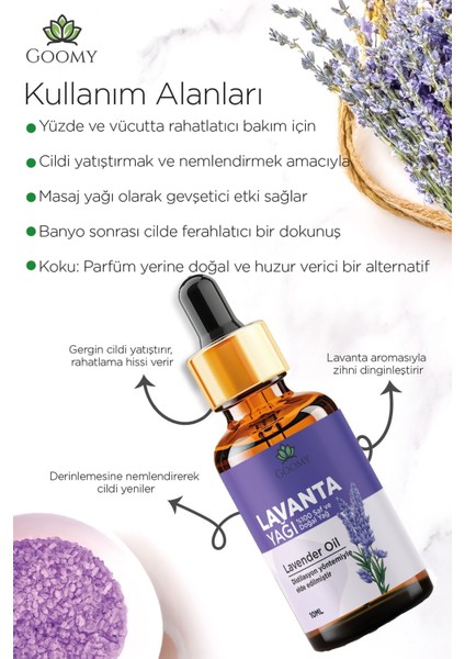 Lavanta Uçucu Yağı 10 ml %100 Doğal ve Saf Lavender Essential Oil fiyatları