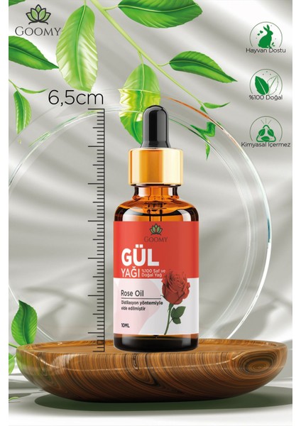 Gül Yağı %100 Doğal Bitkisel Uçucu Yağ Rose Oil 10ML