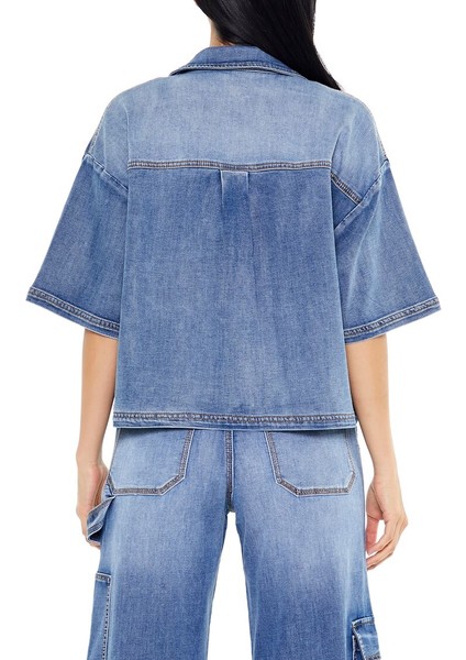 F21 Oversize Denim Gömlek