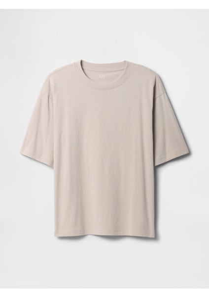 Erkek Bej Vintage Soft Boxy T-Shirt fiyatları