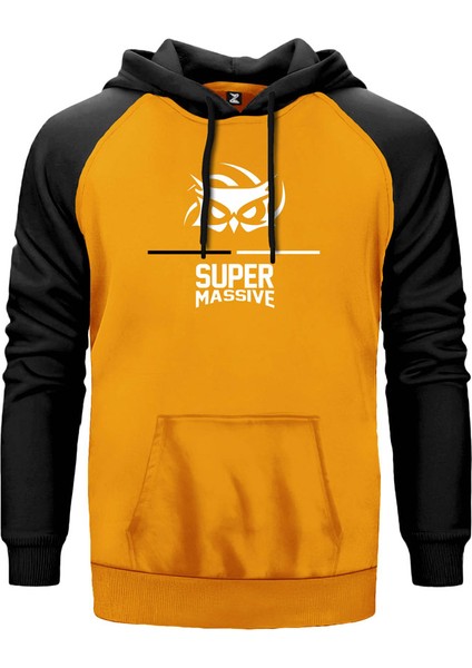 Supermassive Line Sarı Renk Reglan Kol Kapşonlu Sweatshirt
