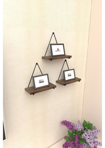 3 Lü Gerçek Masif Ahşap Dekoratif Raf Balkon Tanzim Çiçeklik fırsatları