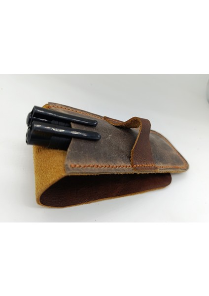 Crazy Hors Hakiki Deri El Emeği Özel Kalemleriniz Için Kalemlik Kalem Kutu 27 cm 6 cm Tra5 fiyatları