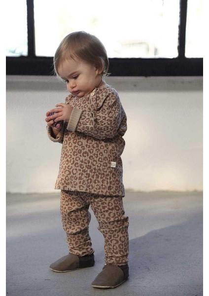 Leopar Desenli Alt Üst Takım