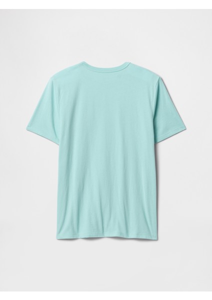 Erkek Çocuk Açık Mavi Grafikli T-Shirt