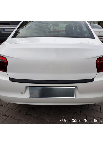 Renault Clio Arka Tampon Eşiği - Mat Siyah | 2012-2019 Arası, HB fırsatları