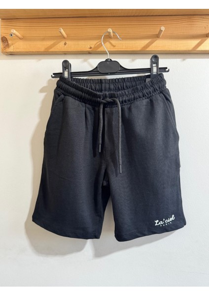 Erkek Çocuk Bermuda Şort Siyah