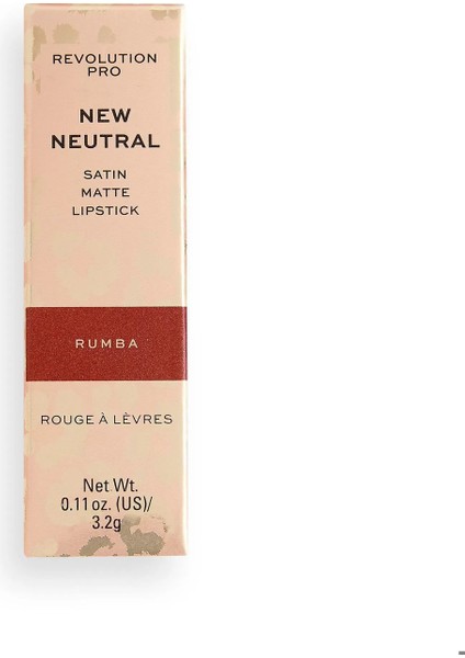 New Neutrals Blushed Satin Matte Lipstick Rumba modelleri