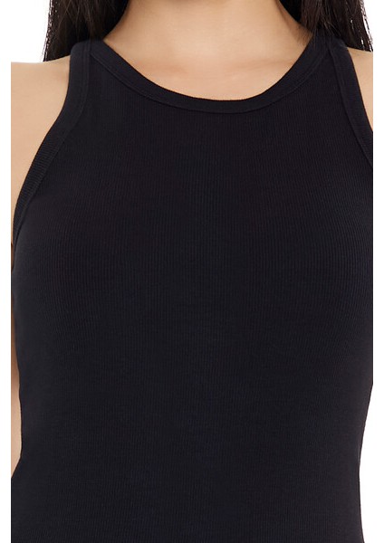 F21 Ribanalı Bodycon Kısa Askılı Midi Elbise
