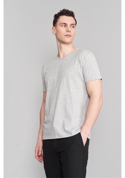 Çetinkaya Mentality Gri Melanj Tshirt