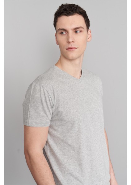Çetinkaya Mentality Gri Melanj Tshirt