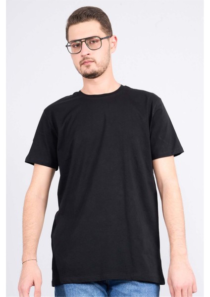 Çetinkaya Mentality 2772 Bisiklet Yaka Basic T-Shirt Siyah