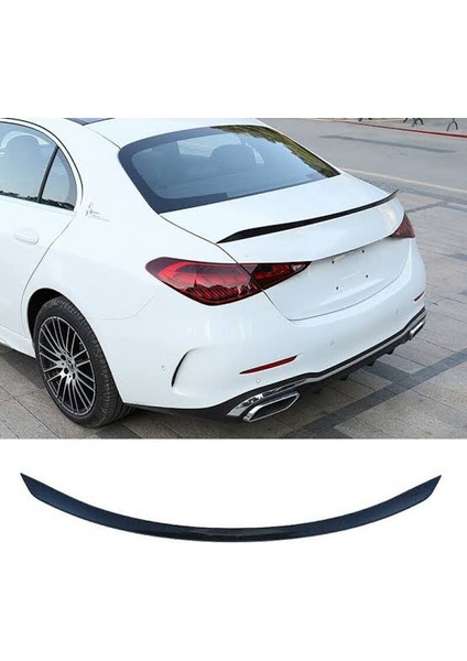 Mercedes W206 Sedan C63 Plastik Parlak Siyah Boyalı Spoiler 2020-2023