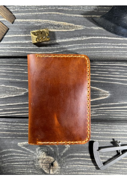 El Yapımı Hakiki Deri Minimal Kartlık – Unisex, Kişiselleştirme, Cebe Sığan Tasarım, Hediyelik Özel Kutusunda
