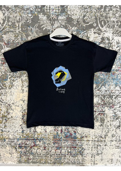 Erkek Çocuk Aslan Baskılı %100 Pamuk Yazlık Tişört | Rahat Kalıp Kısa Kollu Çocuk T-Shirt fiyatları